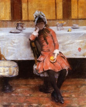汽船に乗る少女 ウィリアム・メリット・チェイス Oil Paintings